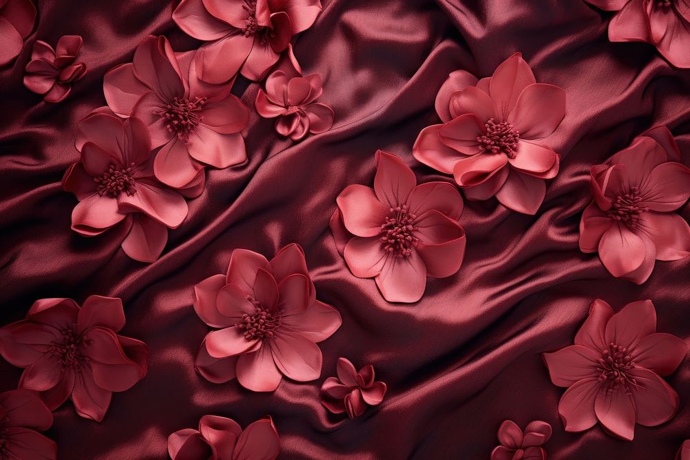 Flower pattern backgrounds maroon petal.