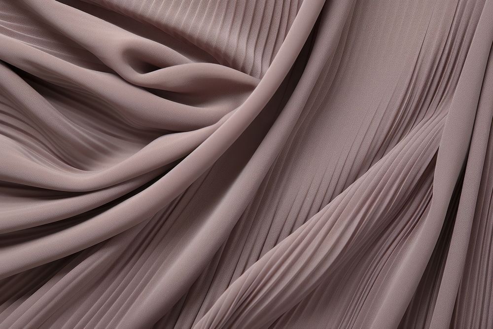 Taupe pleated polyester furniture velvet silk.