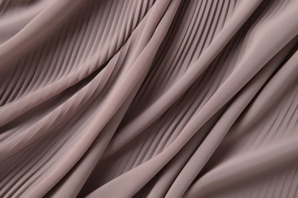 Taupe pleated polyester jacuzzi velvet silk.