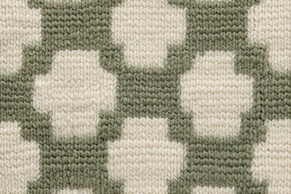 Checkered pattern knitted wool texture clothing knitwear.