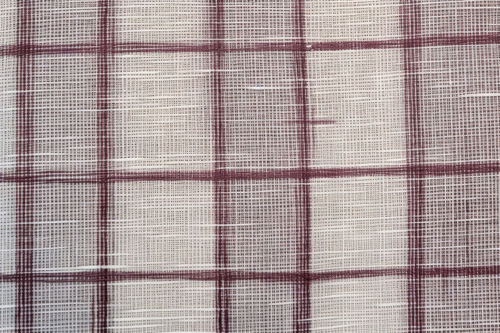 Grid pattern linen weaving person tartan.
