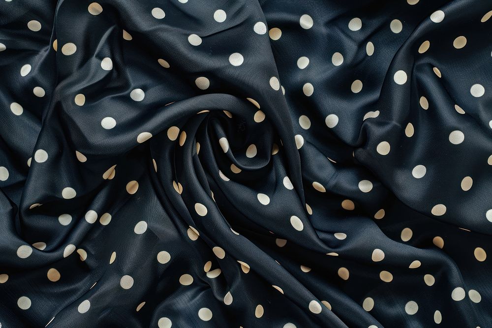 Polka dot backgrounds pattern wrinkled.