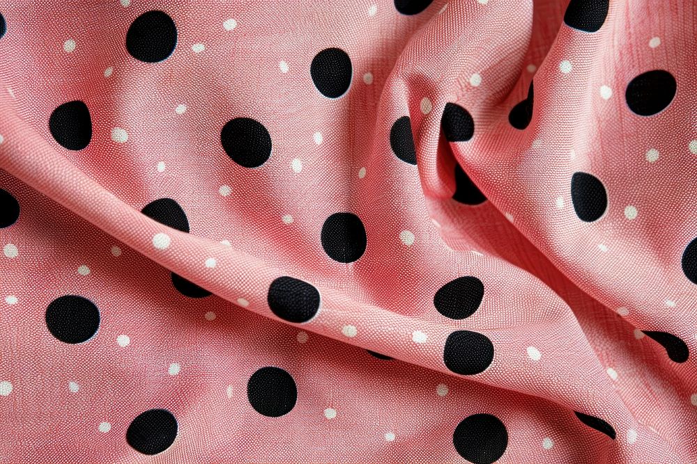 Polka dot backgrounds pattern wrinkled.