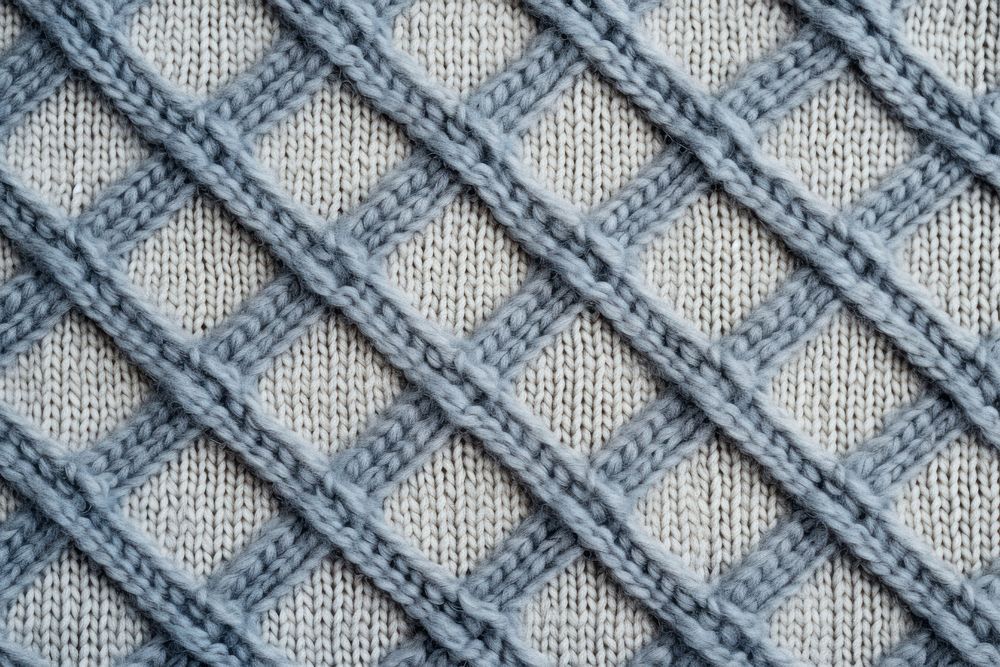 Checkered pattern knitted wool clothing knitting apparel.