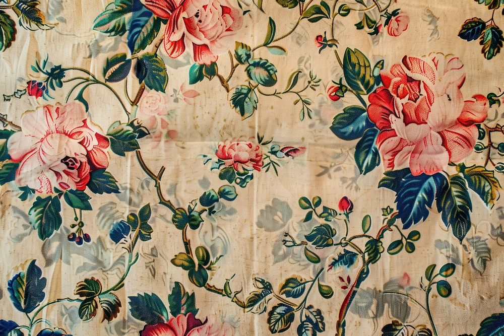 Vintage pattern backgrounds tapestry flower.