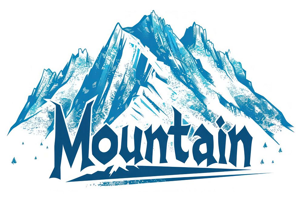 Mountain logo outdoors scenery nature.