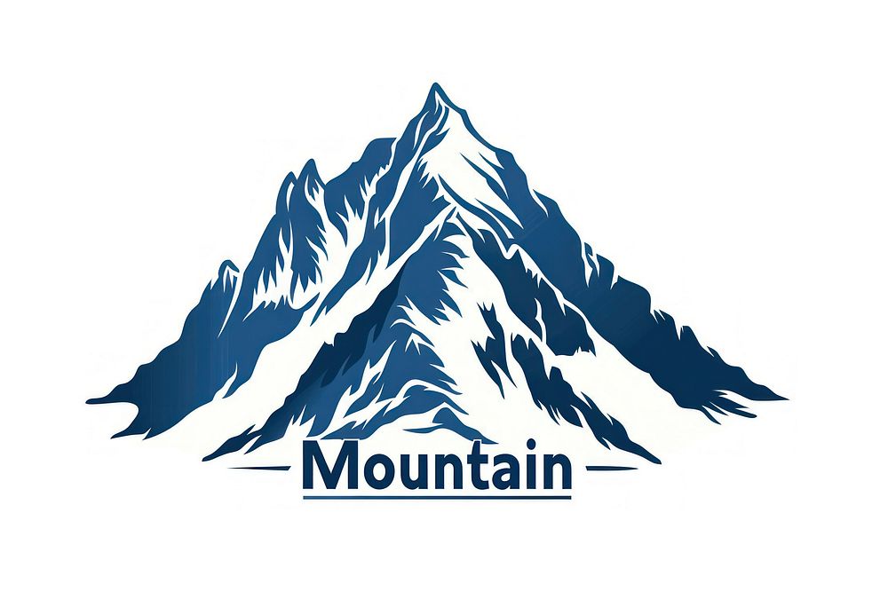 Mountain logo outdoors scenery nature.