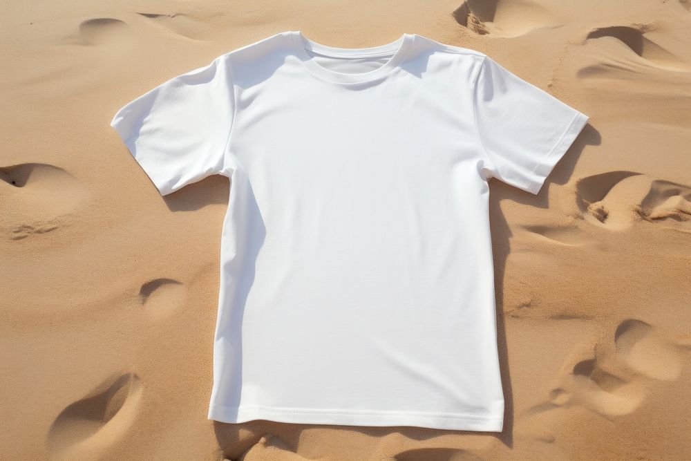 Blank tshirt mockup beachwear clothing apparel.