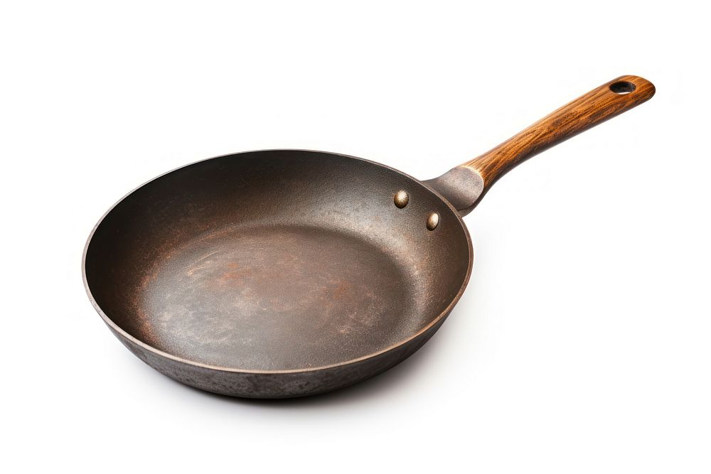 Frying pan wok white background frying pan.