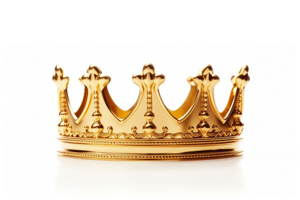 Gold Crown crown white background accessories.