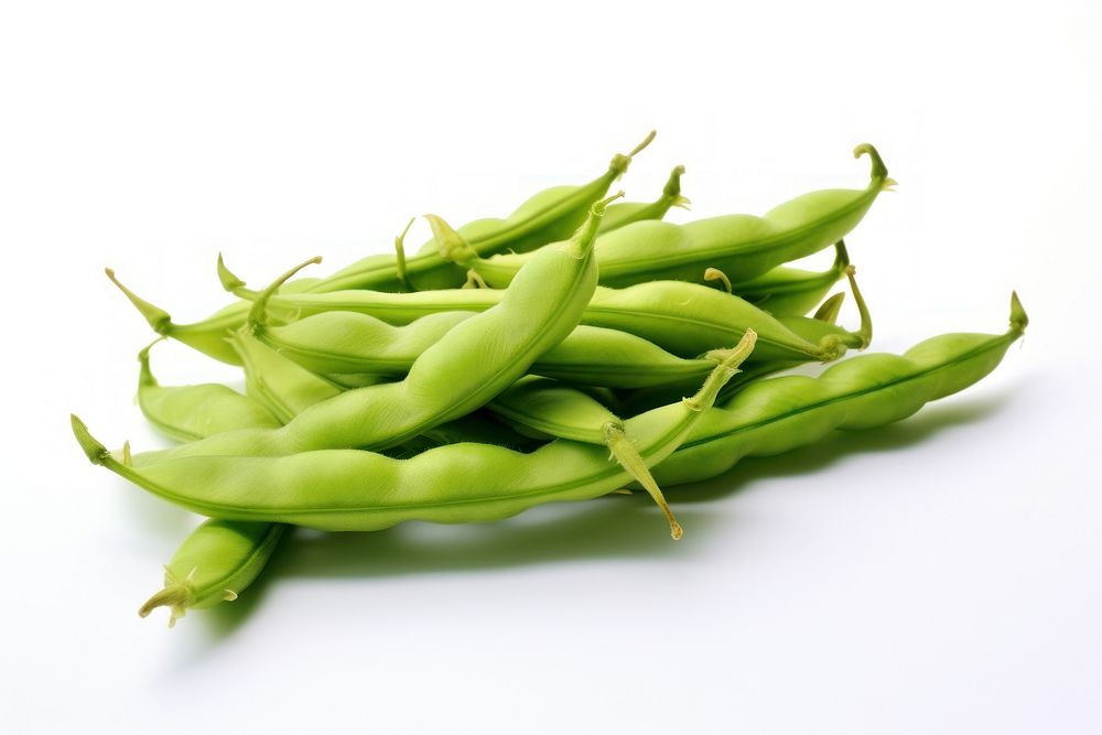 Green soybean pod vegetable plant food.