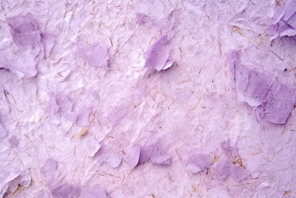 Plant fibre mulberry paper purple blossom crystal.