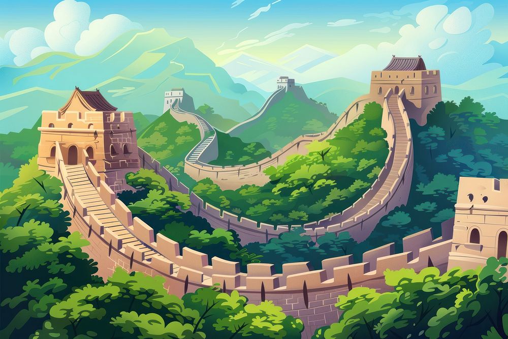 Great Wall landscape furniture landmark.