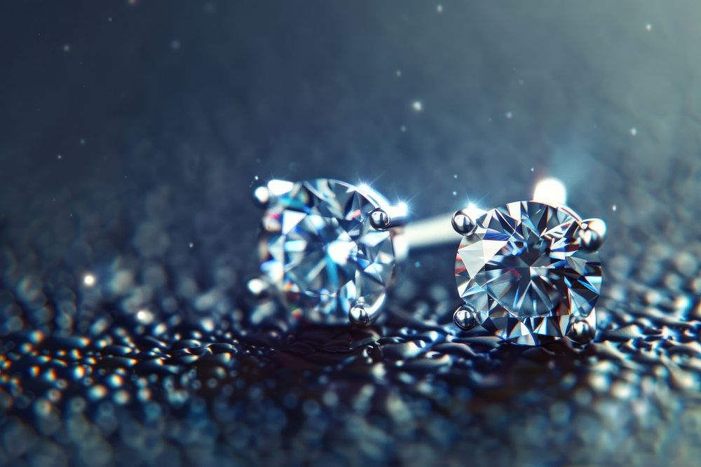 Diamond earrings accessories accessory gemstone.
