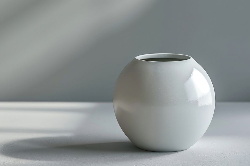 Vase mockup porcelain cookware pottery.