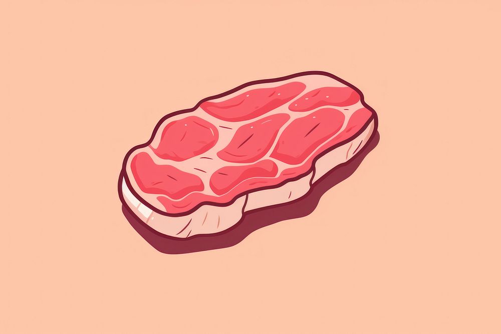 Meat ketchup mutton steak.
