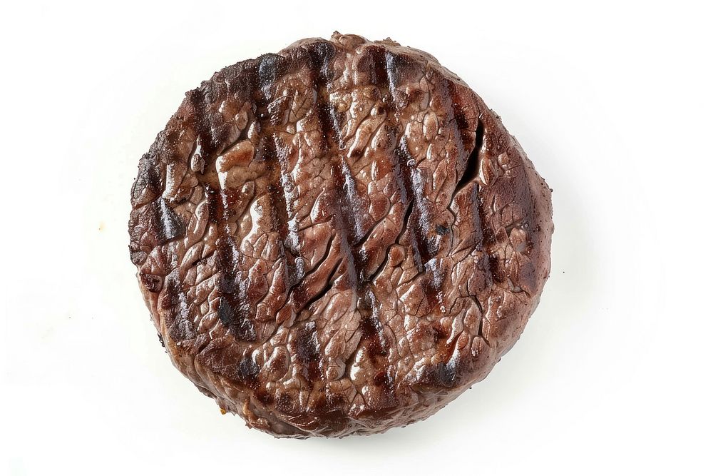 Grilled burger meat steak bread food.