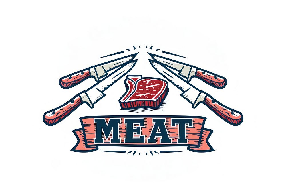 Logo of Butcher meat shop people person human.