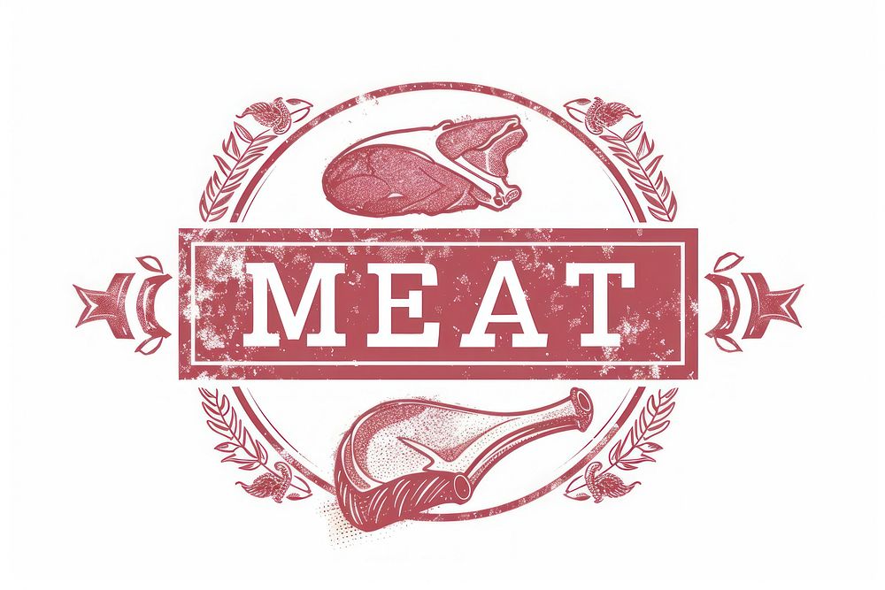Logo of Butcher meat shop logo clapperboard symbol.