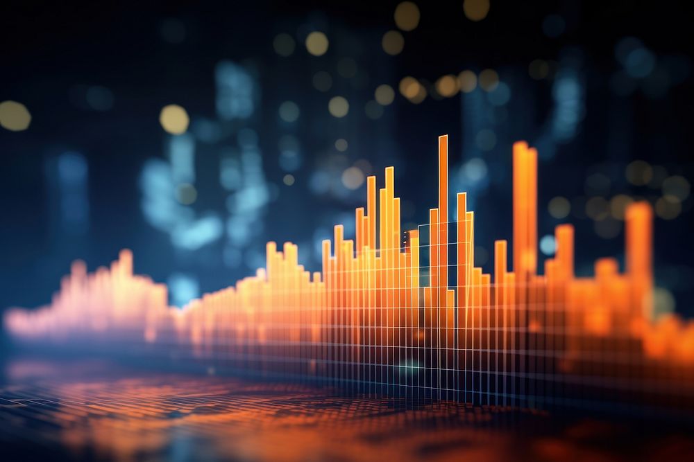 Data blurry digital background lighting Premium Photo Illustration