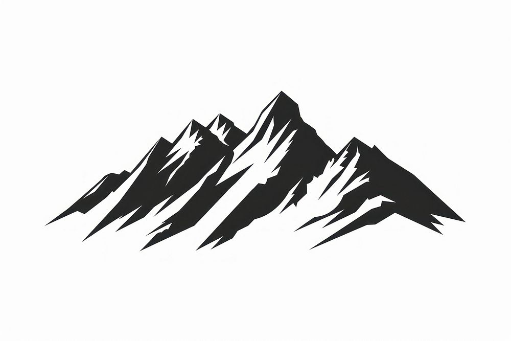 Mountain Shape Logo silhouette electronics hardware.