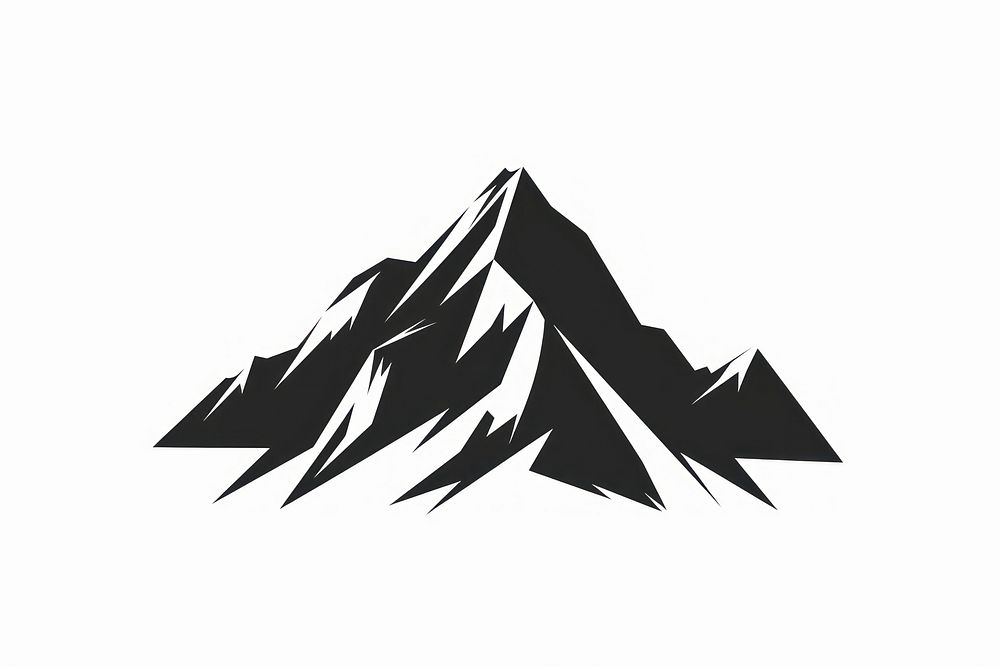 Mountain Shape Logo logo stencil animal.