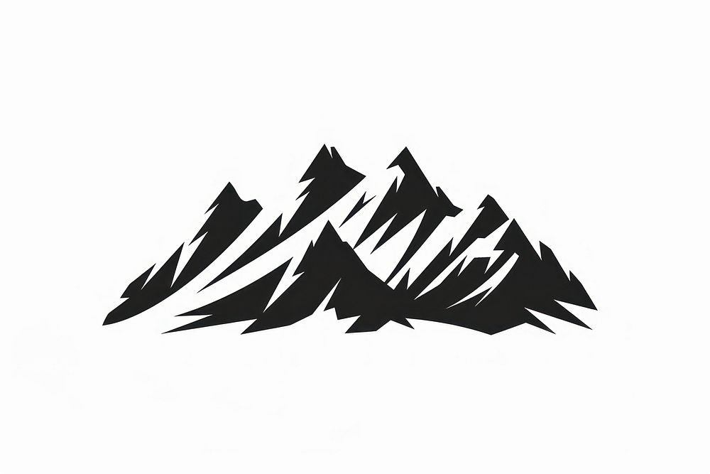 Mountain Shape Logo logo stencil animal.