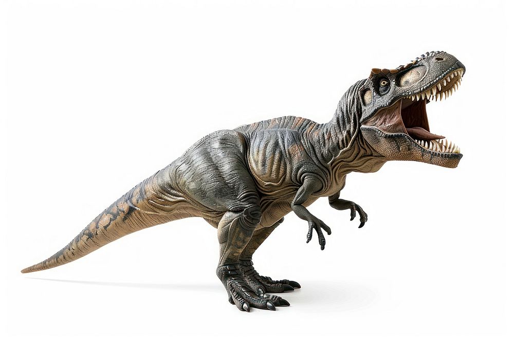 Roaring dinosaur reptile animal t-rex.