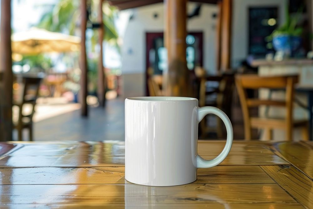 Coffee table mug restaurant.
