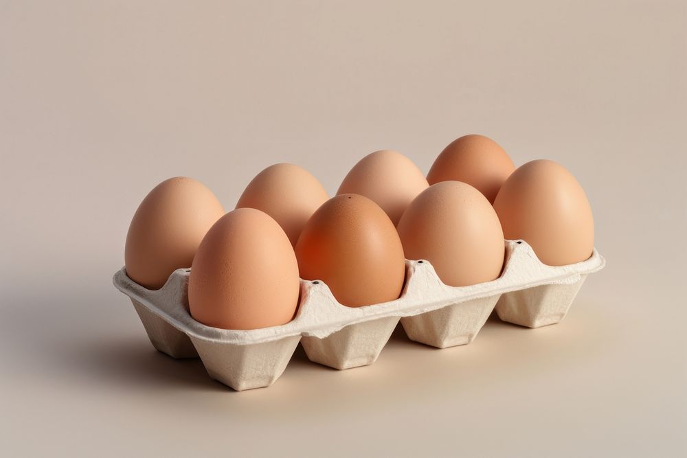 Egg carton mockup food.