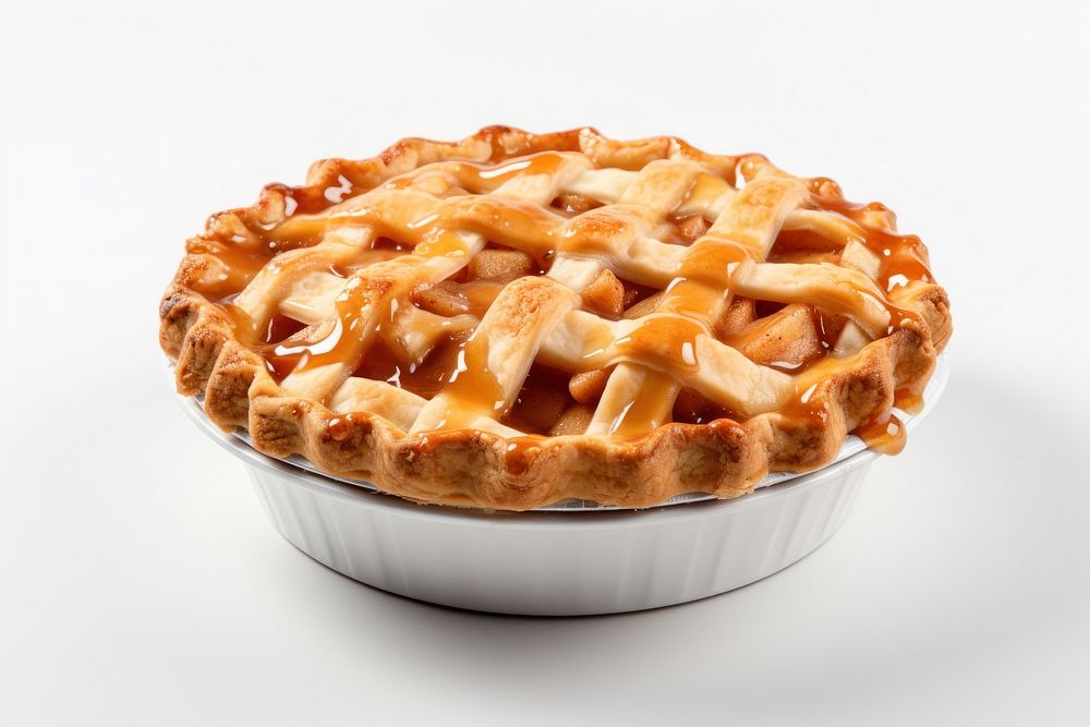 Juicy apple pie dessert food cake.