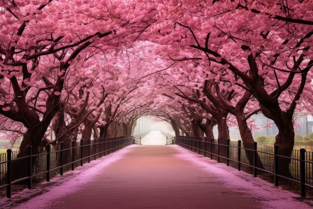 Sakura Garden park outdoors blossom.