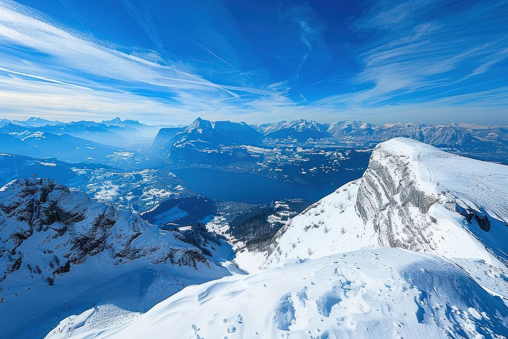 Mountain Range landscape mountain peak.