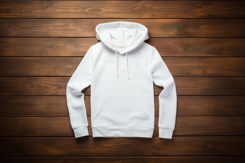 Blank white hoodie apparel sweatshirt clothing.