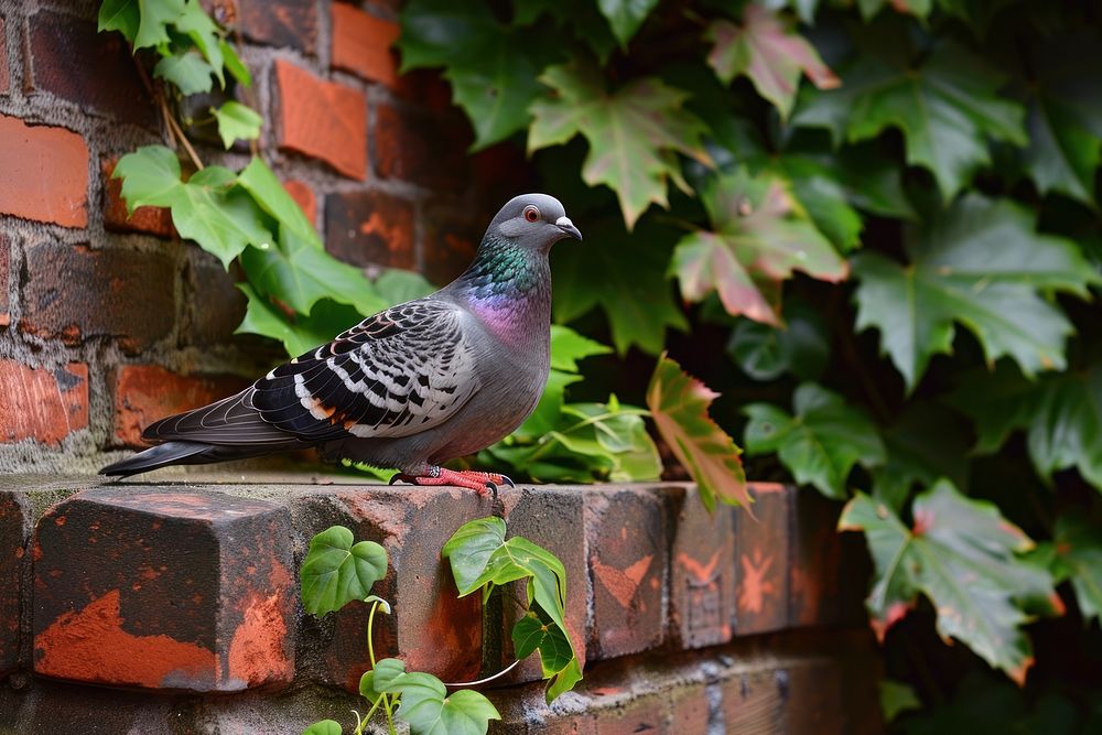 Pigeon pigeon animal brick.