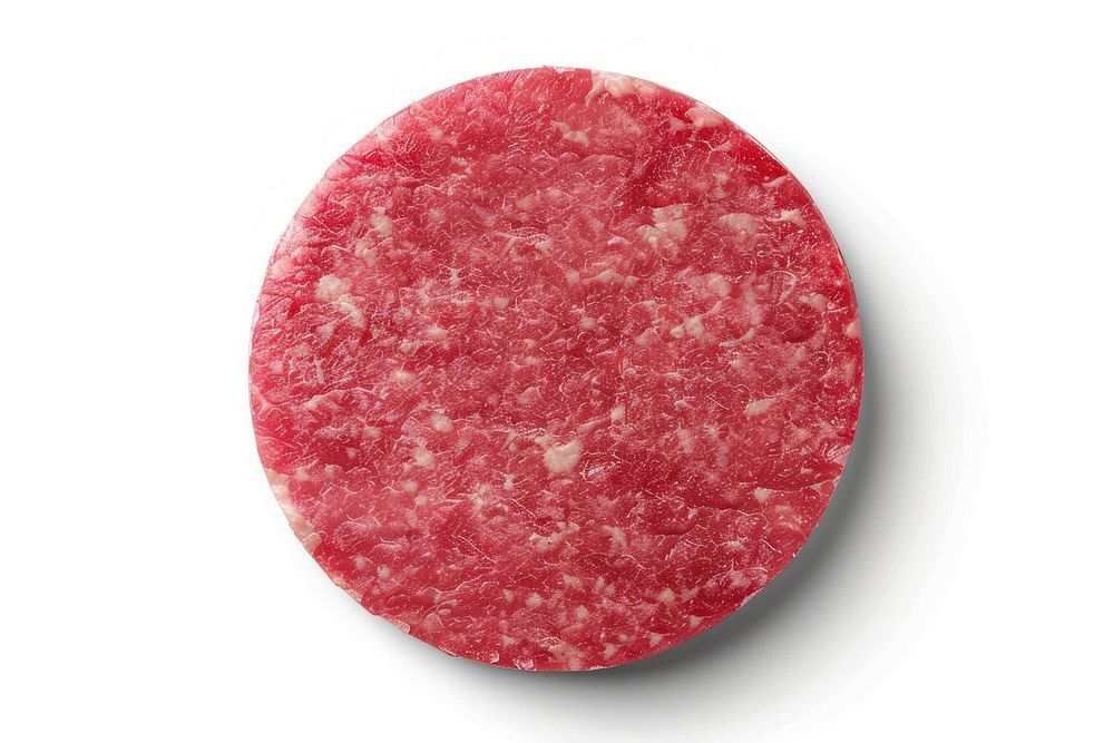 Raw burger meat ketchup mutton steak.