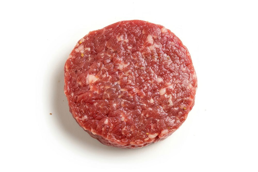 Raw burger meat steak food beef.