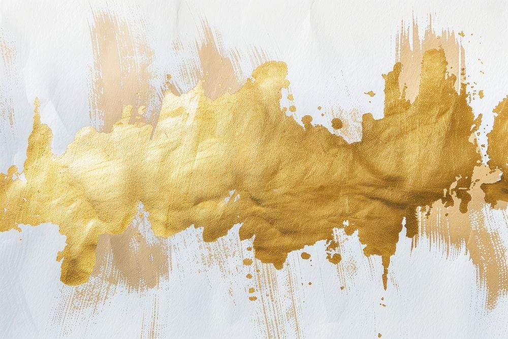 Gold and white backgrounds painting splattered.