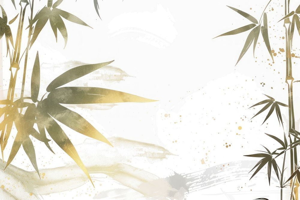 Gold and white bamboo backgrounds plant.