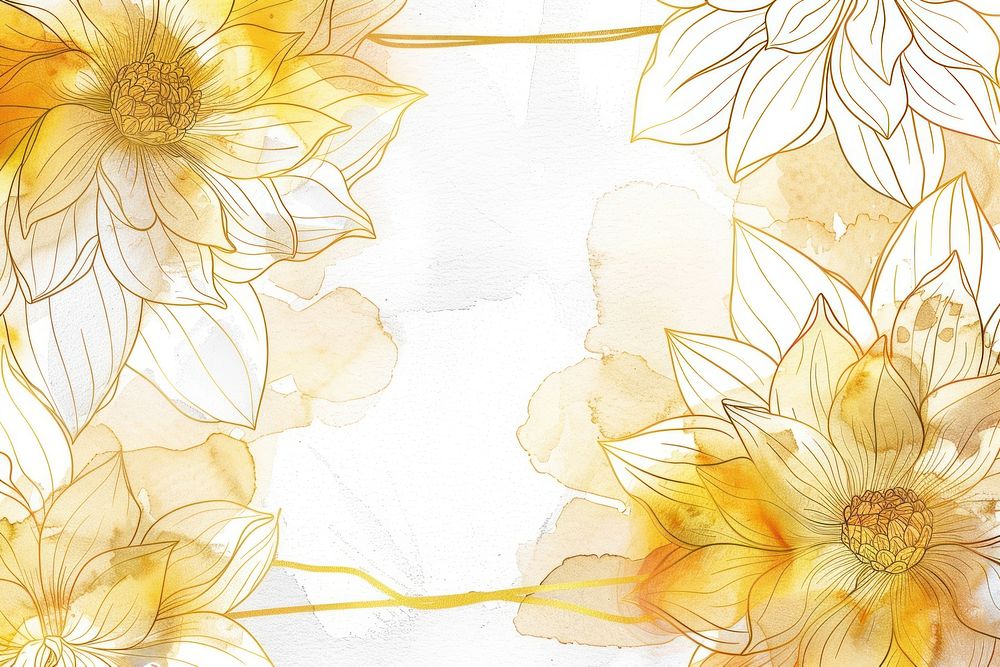 Dahlia border frame backgrounds pattern drawing.