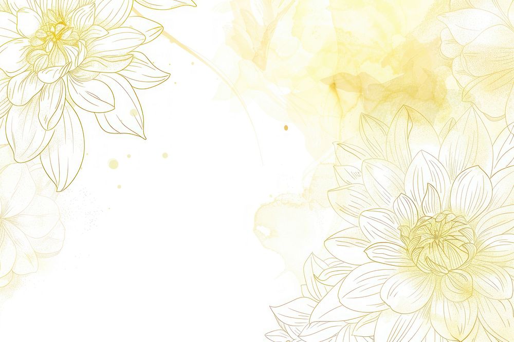Dahlia frame backgrounds pattern drawing.