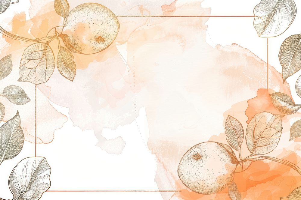 Fruits frame backgrounds painting pattern.