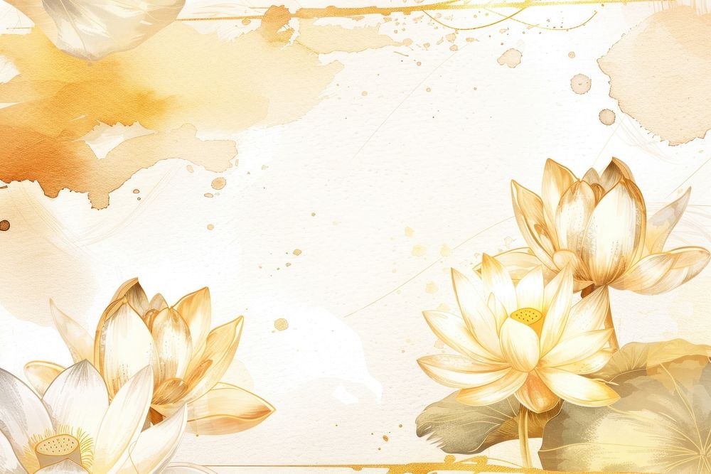 Lotus frame backgrounds pattern flower.