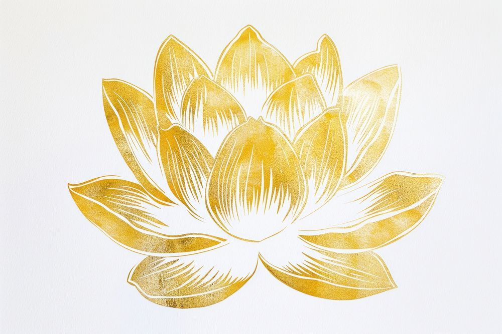 Lotus frame pattern drawing flower.