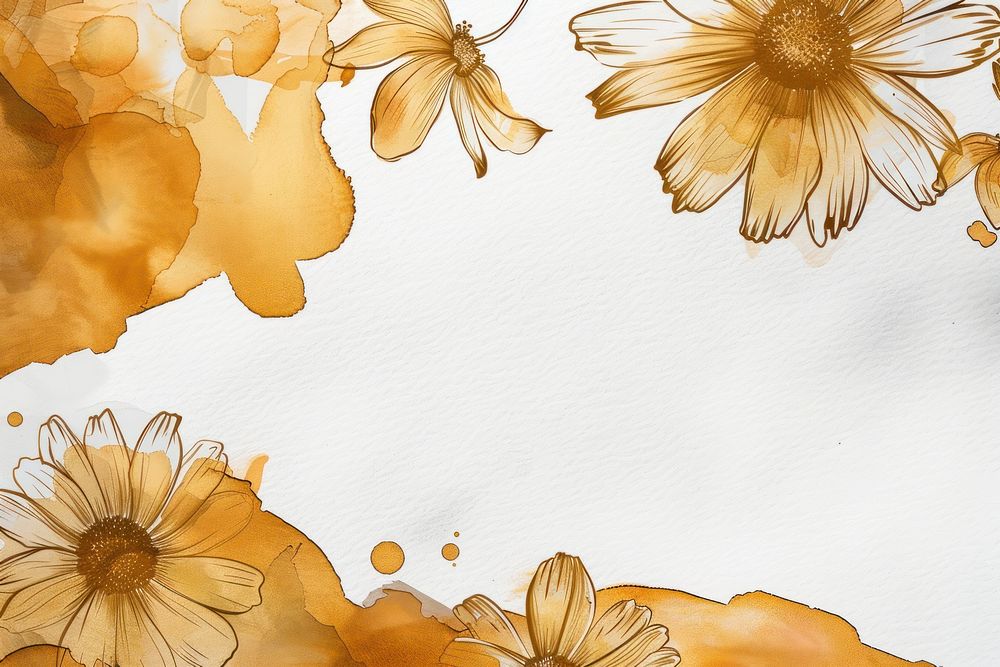 Marigold border frame backgrounds pattern flower.