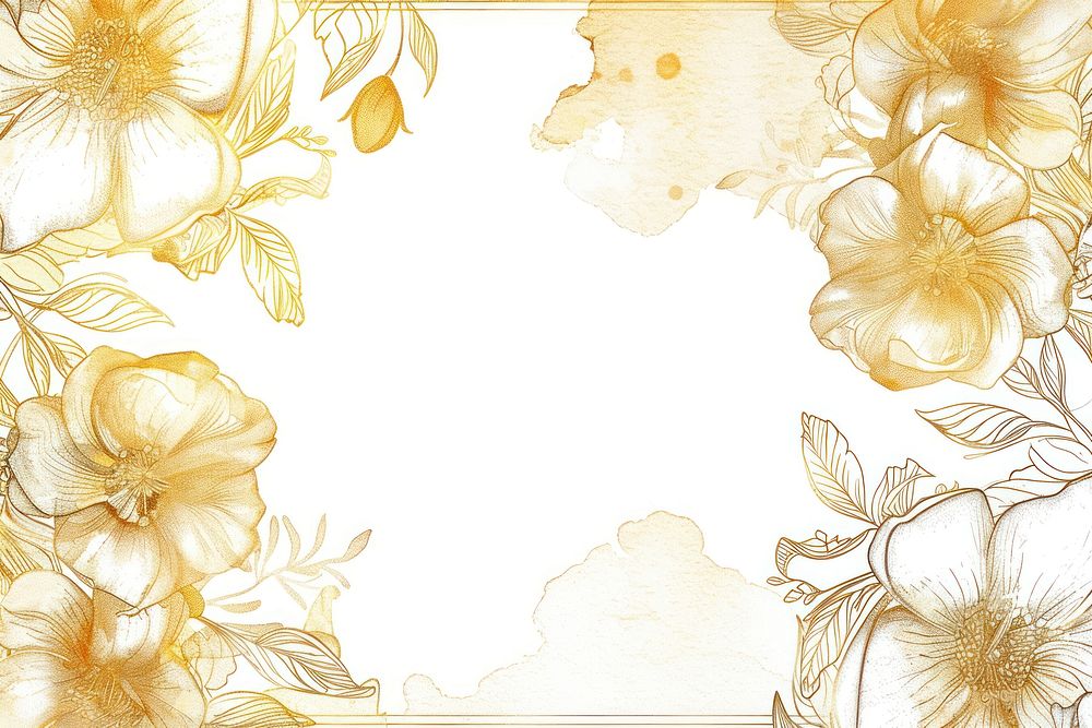 Marigold border frame backgrounds pattern sketch.