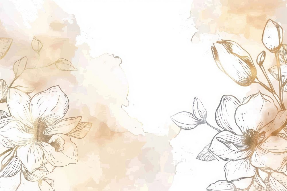 Orchid border frame drawing sketch backgrounds.