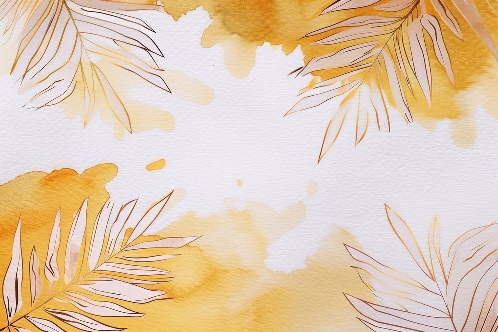 Palm leaves backgrounds drawing texture.