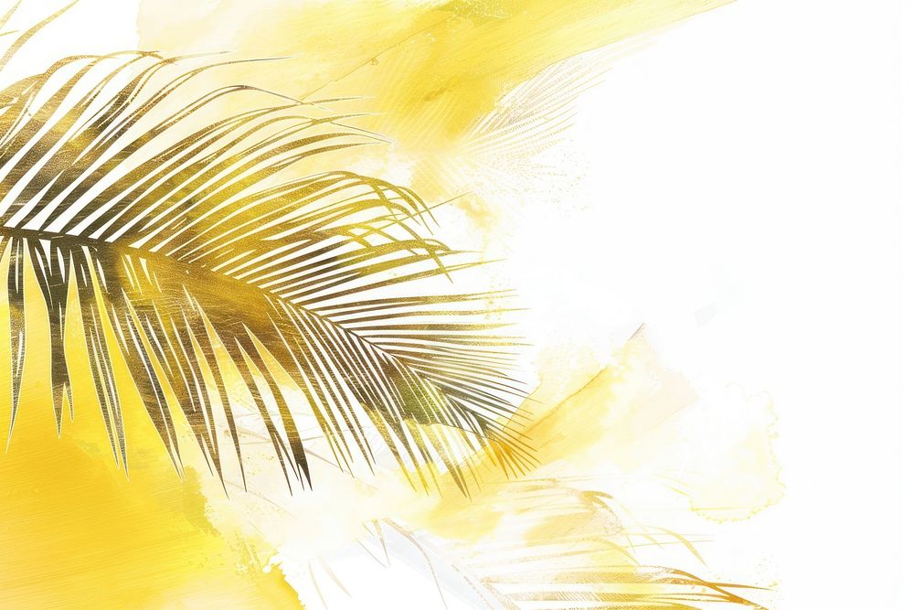 Palm leaves backgrounds drawing nature.