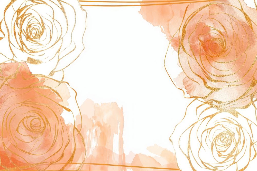 Rose border frame backgrounds pattern drawing.